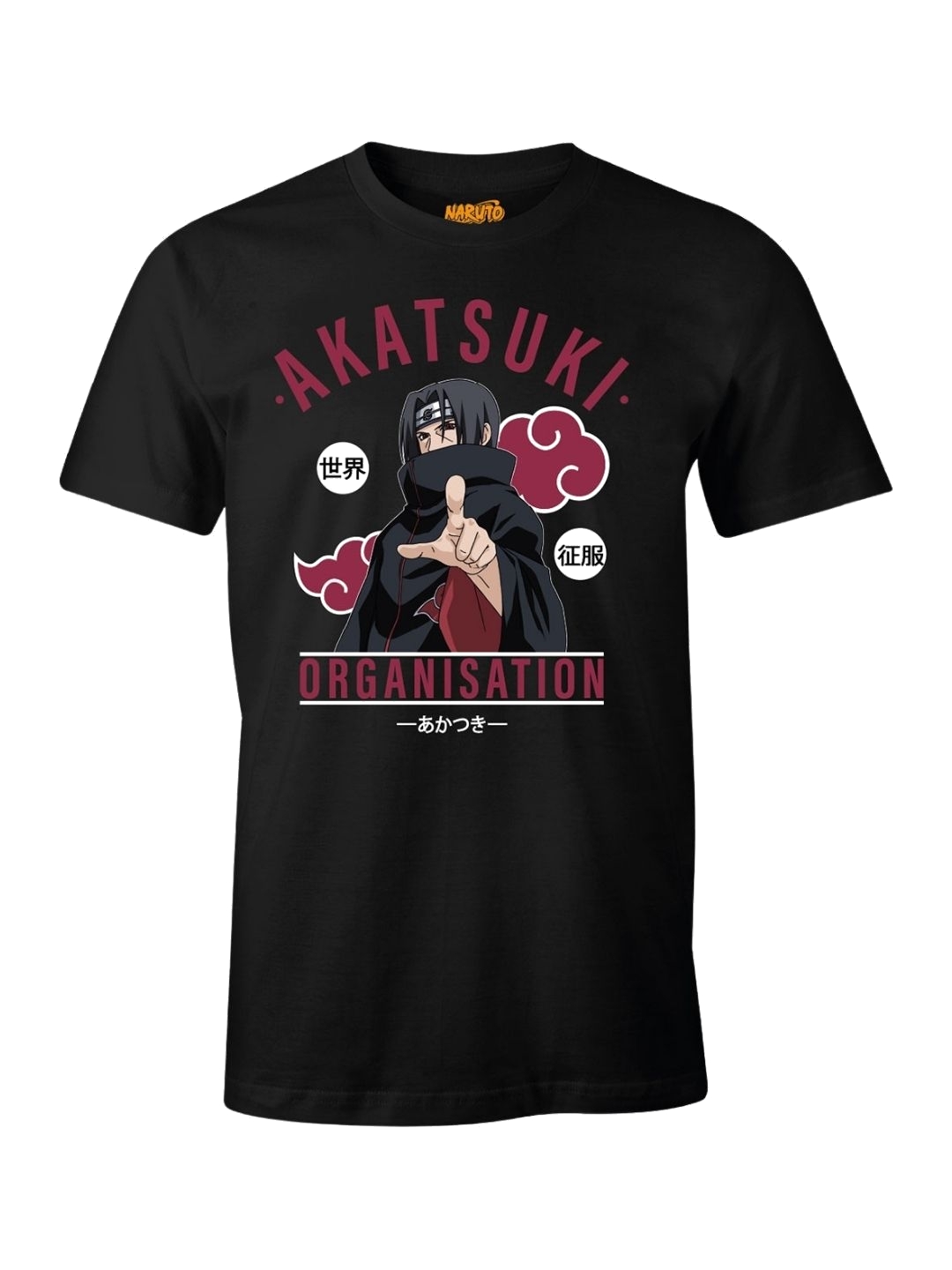 T-shirt Naruto Akatsuki - Itachi, Pain, Obito - Unisexe Coton - Tailles S à 5XL
