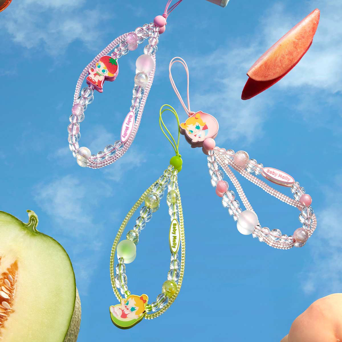 POP MART Baby Molly Fruity Aroma Series- Phone Charm Blind Box 1pc