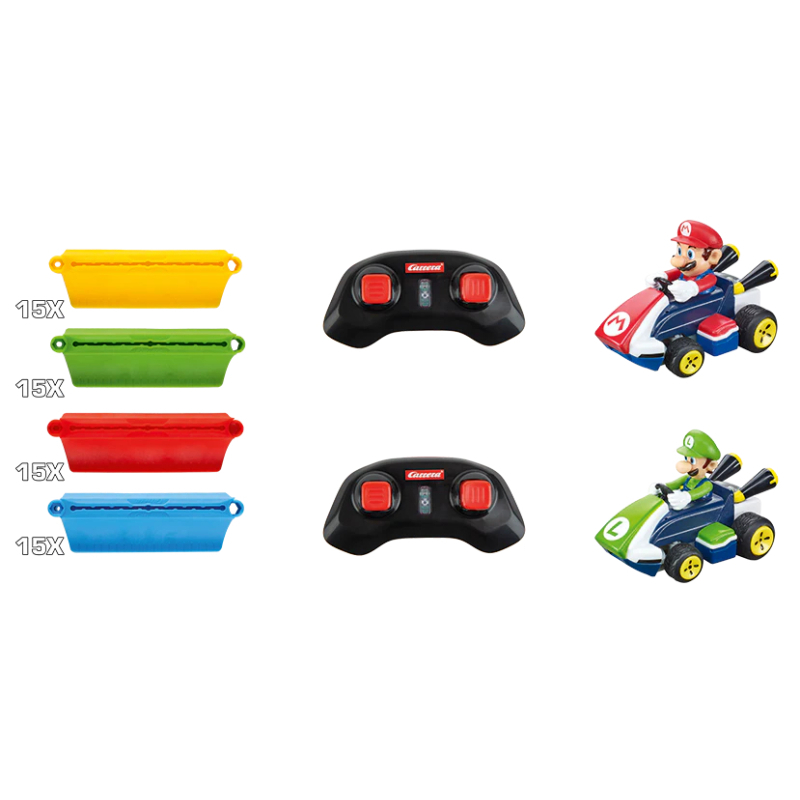 Carrera R/C Mario Kart™ : Mario & Luigi - 1:50 Tabletop Racing Set ...