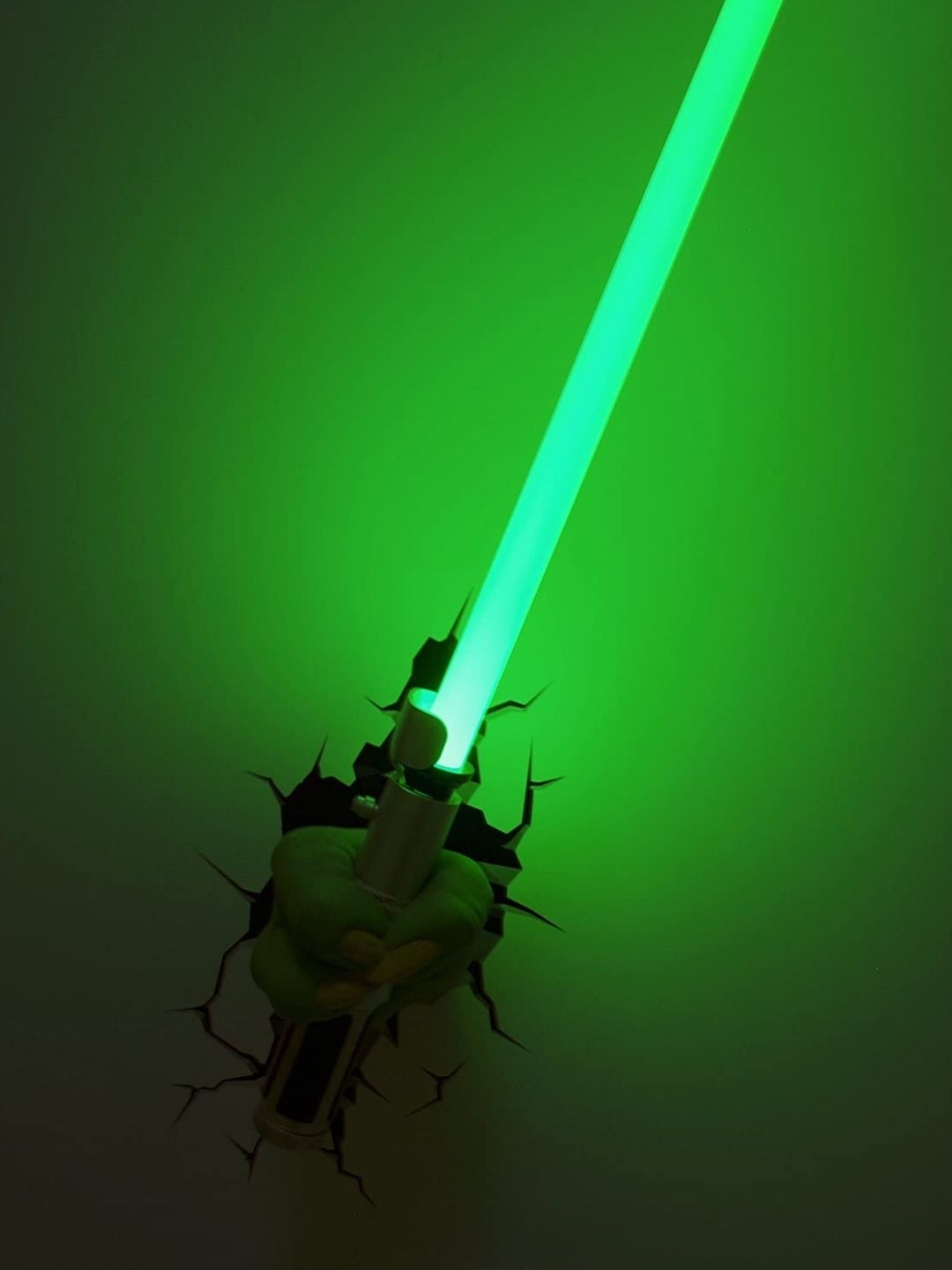 Star Wars Yoda Lightsaber Wall Lamp Nerdom