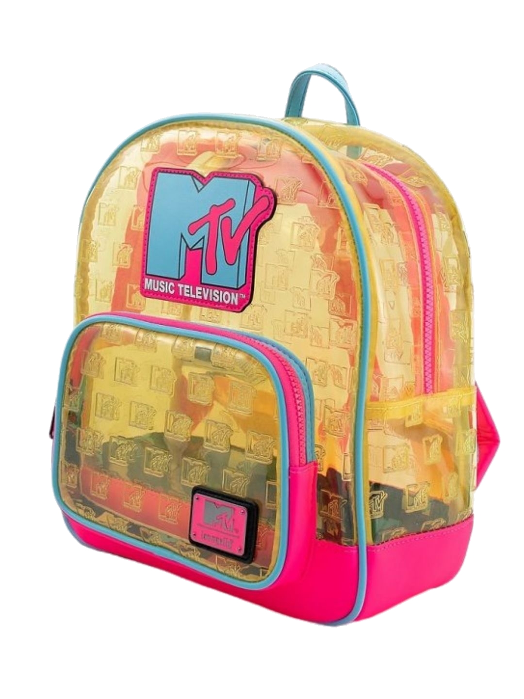 Loungefly MTV Clear Neon Backpack Nerdom