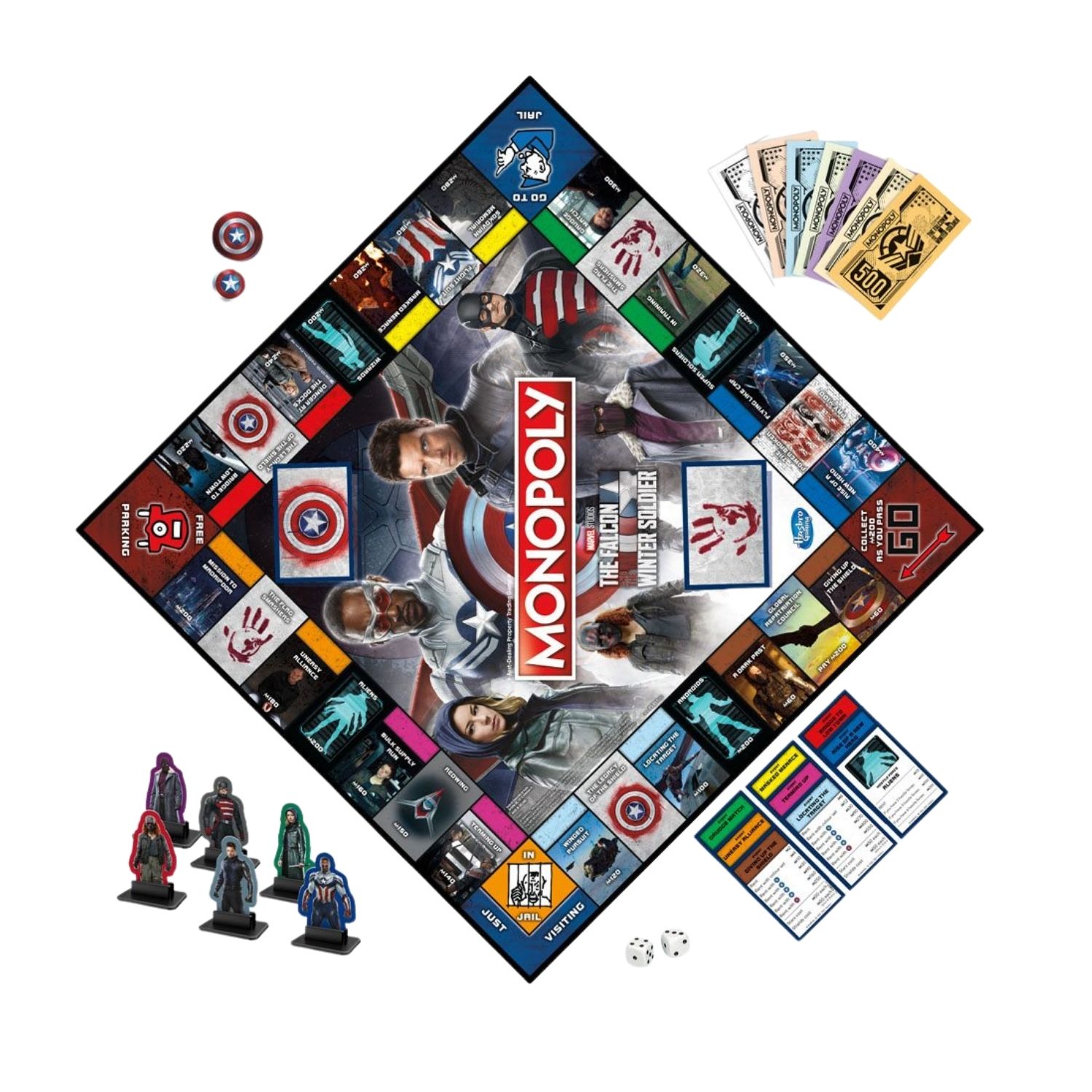 Adultopoly Board Game Hasbro Monopoly Marvel Studios Eternals Edition ...