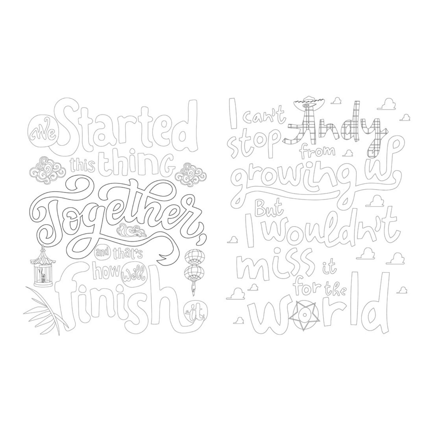 Βιβλίο Ζωγραφικής Disney Quotes to Live Your Life By Colouring Book : A