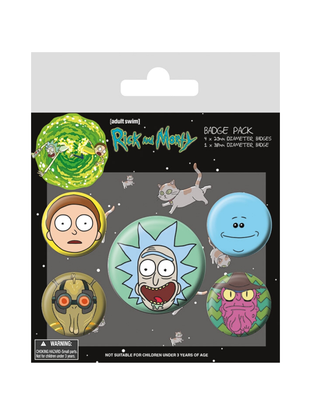 Rick and Morty Heads Badge Pack Nerdom