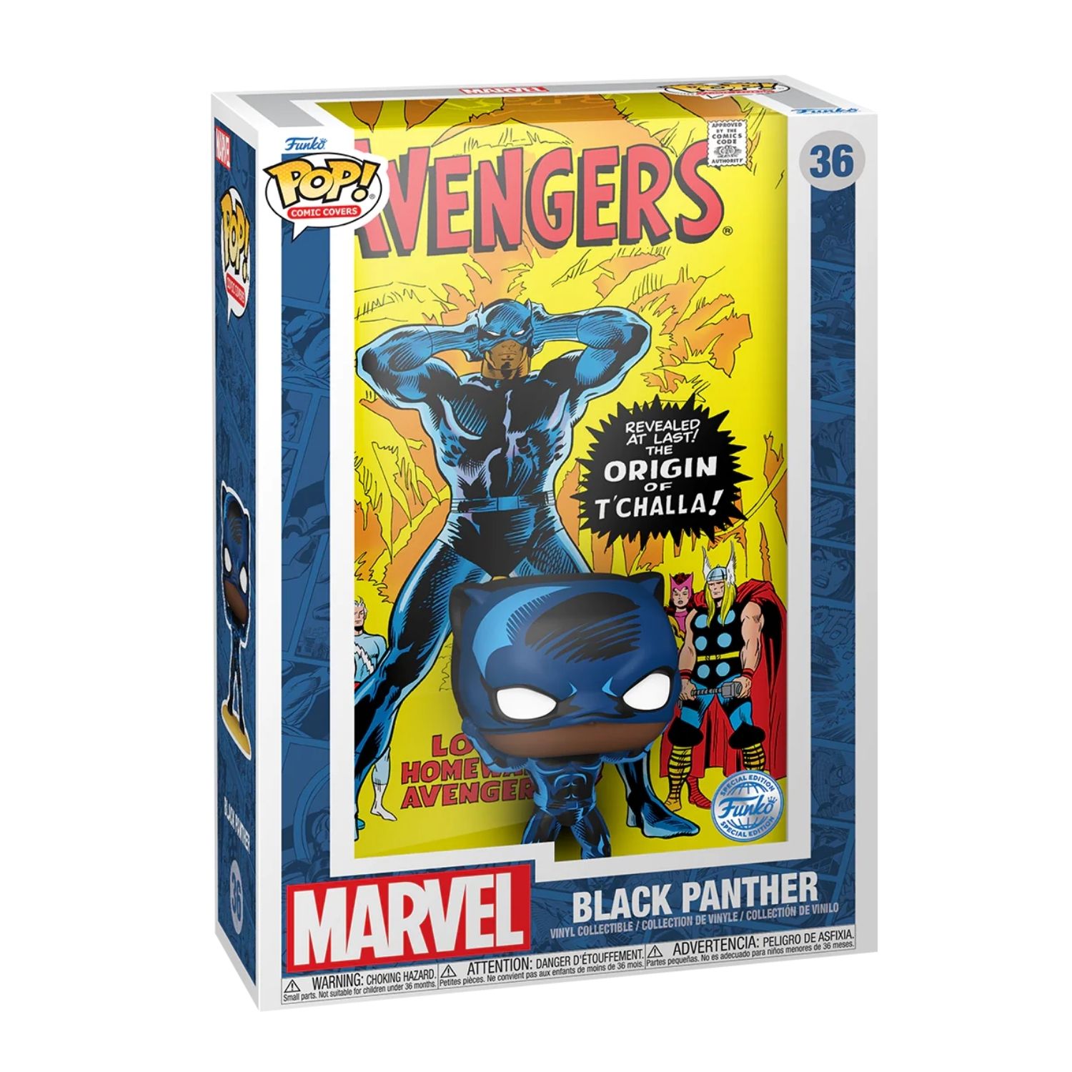 FUNKO POP MARVEL Black Panther spécial édition, neuf n° 1187 EUR 18