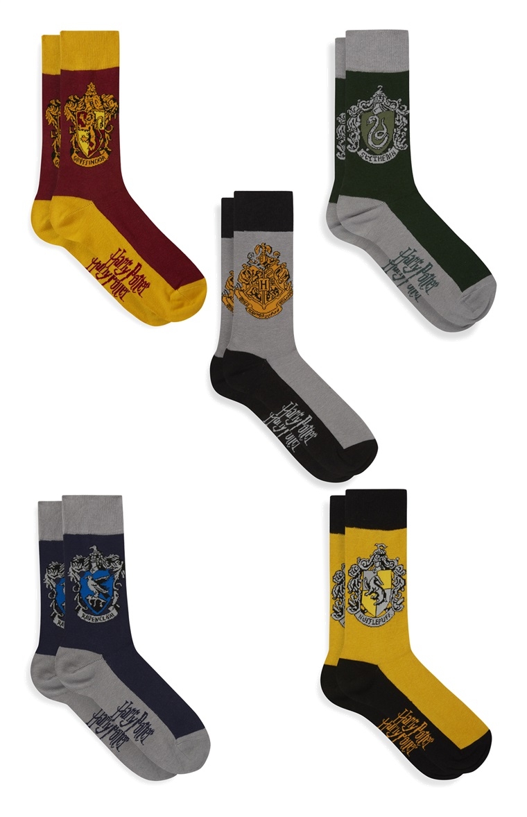 Harry Potter 5 Pack Socks Nerdom