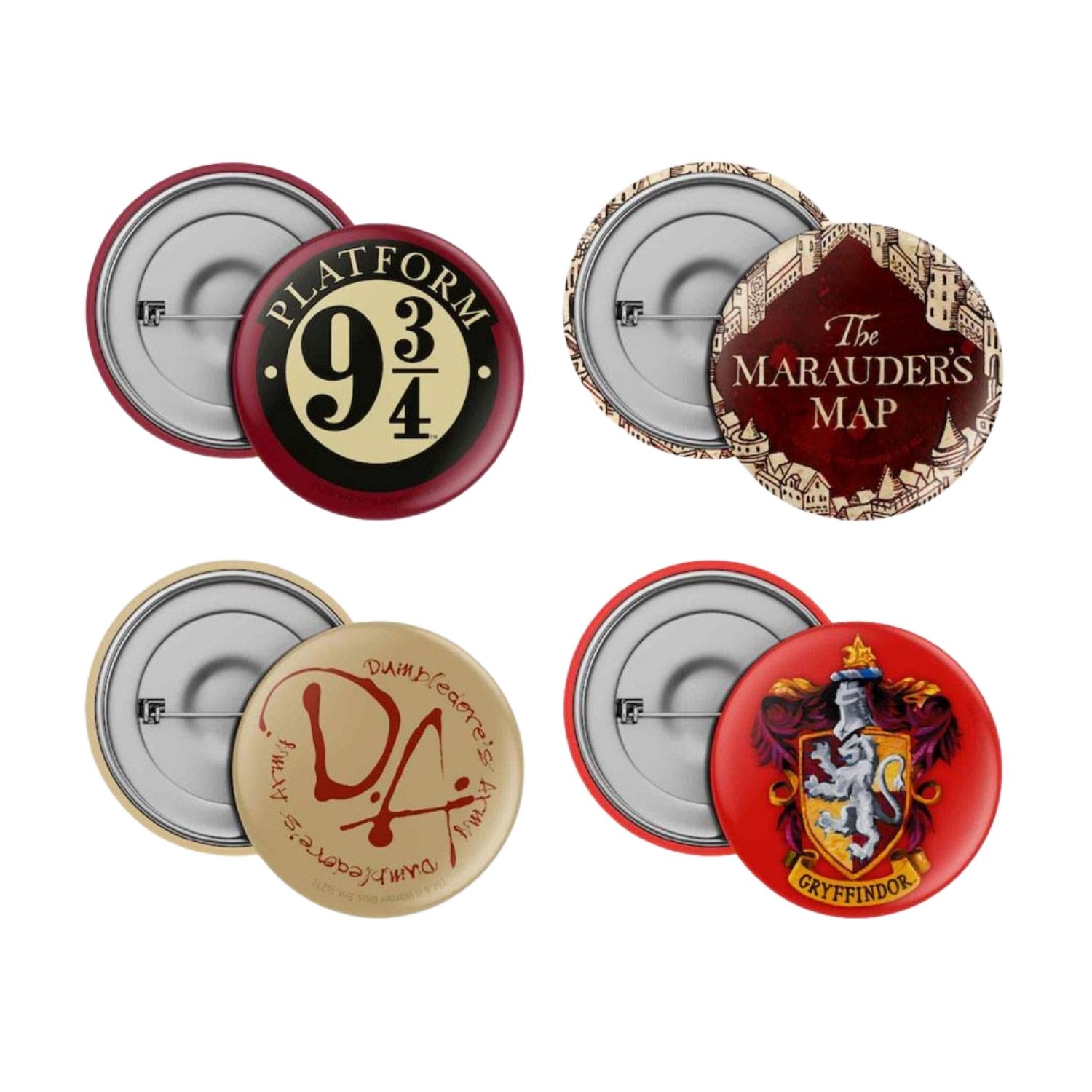 Harry Potter PinBack Buttons 4Pack Collection Nerdom, Greece