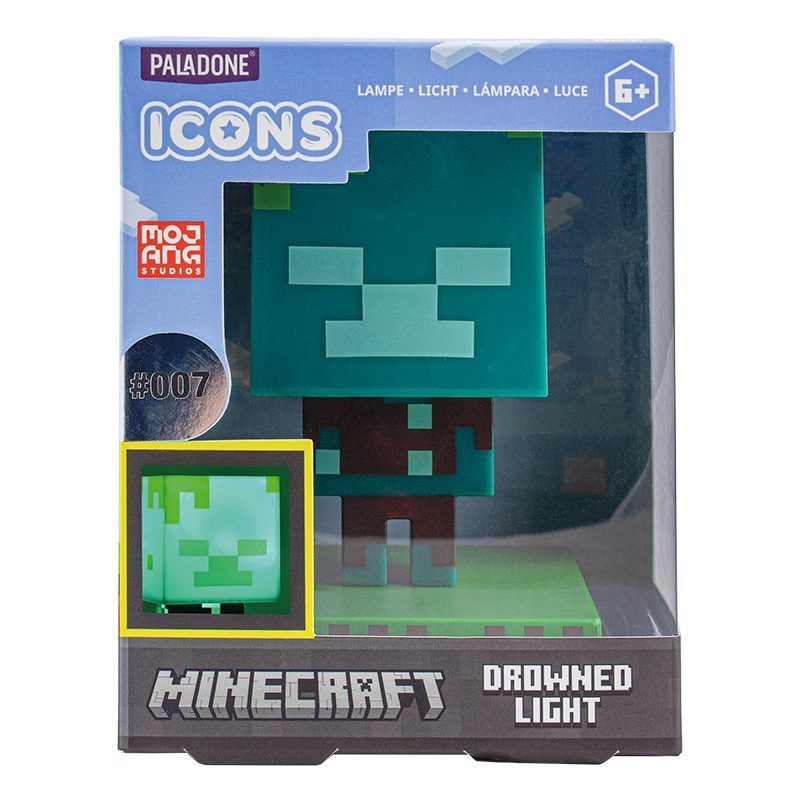 Paladone Minecraft - Drowned Zombie Icons Light (PP7999MCFV2) | Nerdom ...