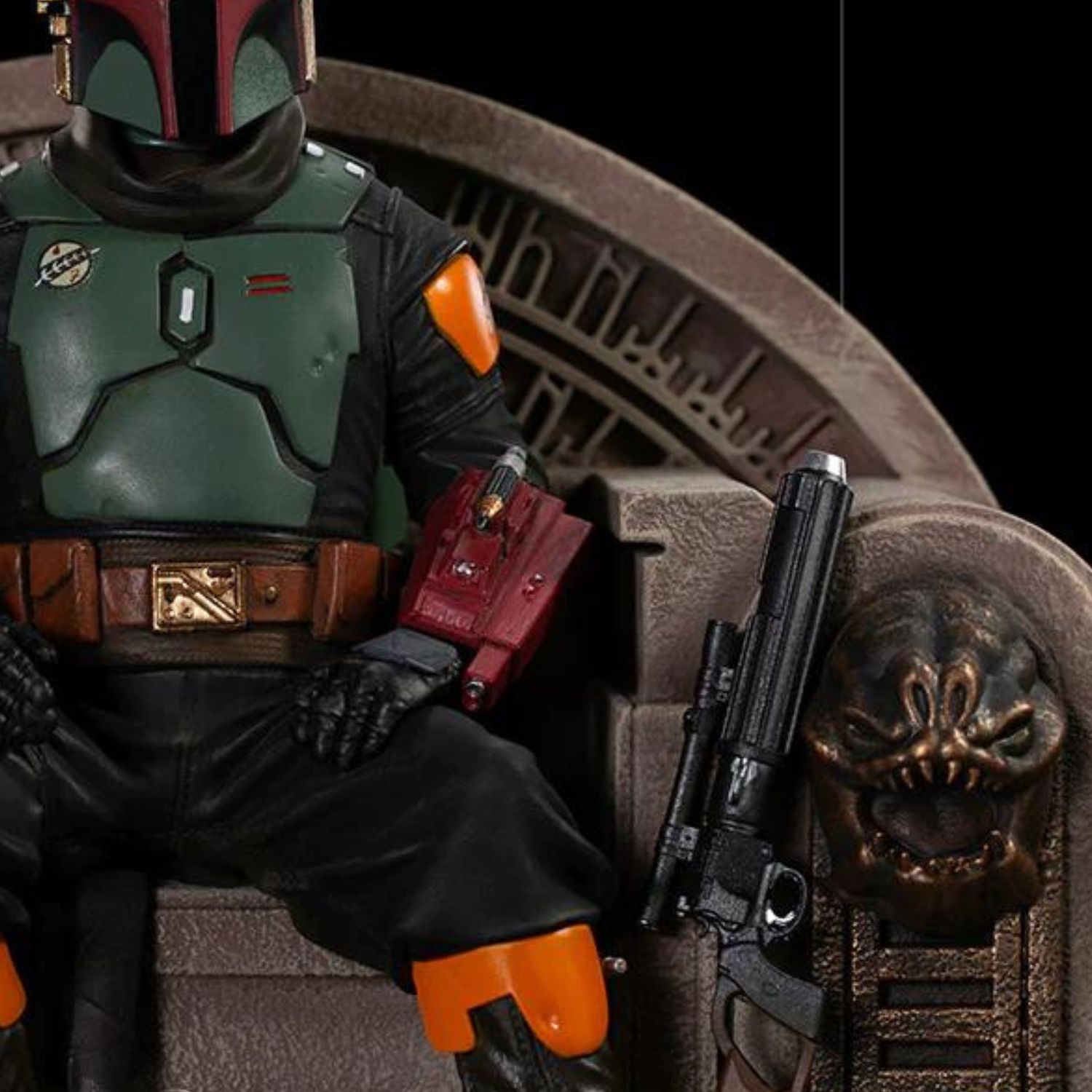Figurine IRON STUDIOS LUCSWR45721 - Star Wars : The Book Of Boba Fett - Boba Fett & Throne & Fennec Shand - Figurine de collection | Soldes fnac Belgique