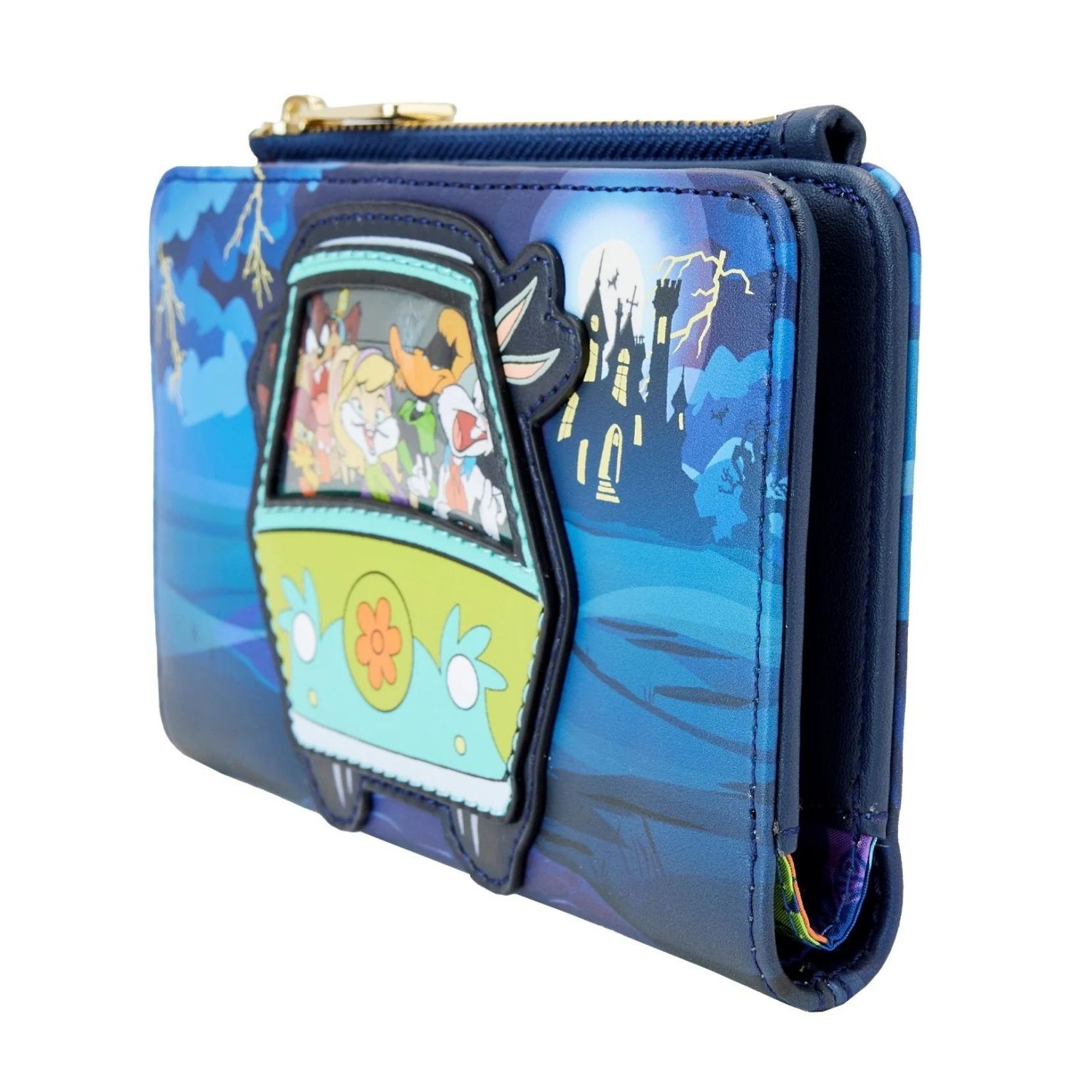 Loungefly Looney Tunes Tweety Bird & Sylvester Zip Wallet Blue NWT