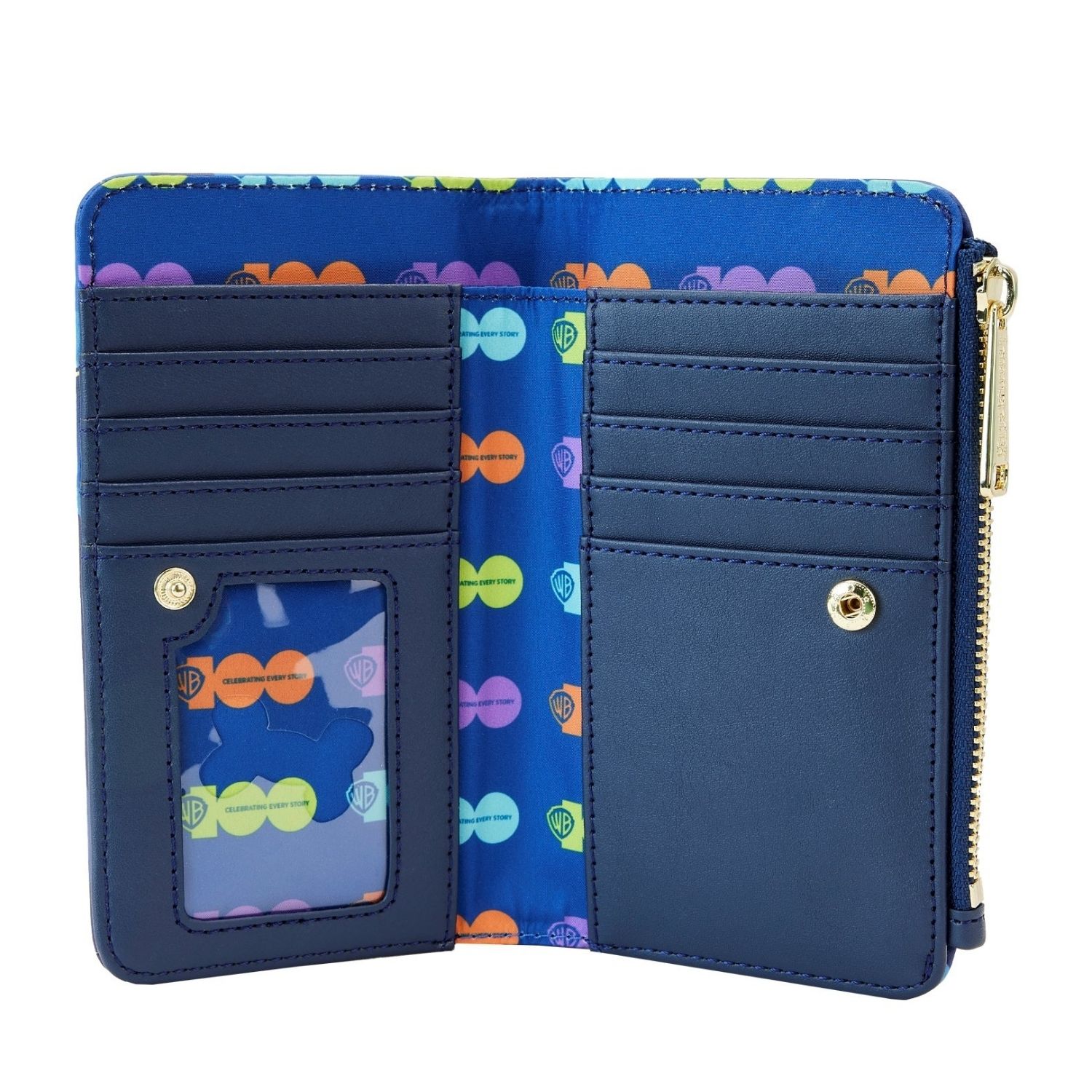 Loungefly Looney Tunes Tweety Bird & Sylvester Zip Wallet Blue NWT