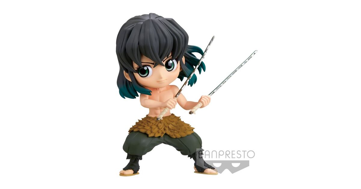 Banpresto Q Posket: Demon Slayer Kimetsu No Yaiba - Inosuke Hashibira Ⅱ (Ver.B) Figure (13cm) (18456)