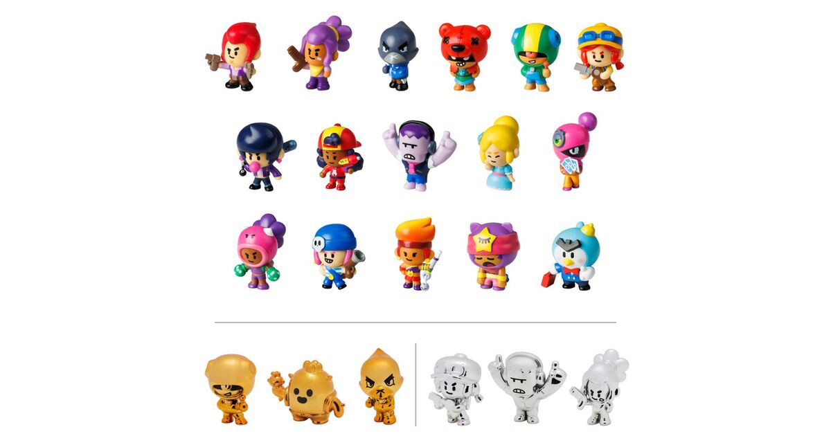 Brawl Stars P.M.I – Lot De 3 Figurines à Collectionner – Saison 1 – Random – Dès 36 Mois