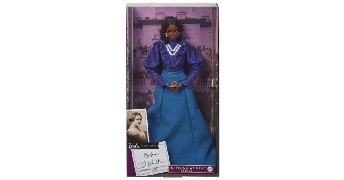 barbie Madam C.J. WALKER Entrepreneur Inspiring Women 2022 Mattel HLM19 NRFB barbie Madam C.J. WALKER Entrepreneur Inspiring Women 2022 Mattel HLM19 NRFB