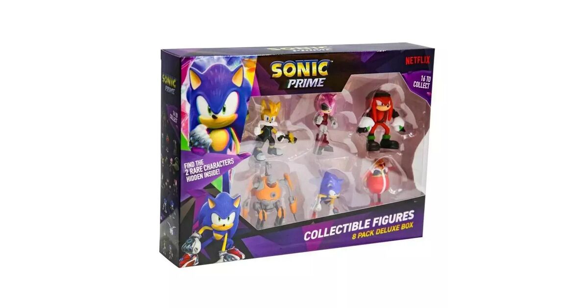 P.M.I. Sonic Prime 8 Pack Deluxe Box - Including 2 rare hidden ...