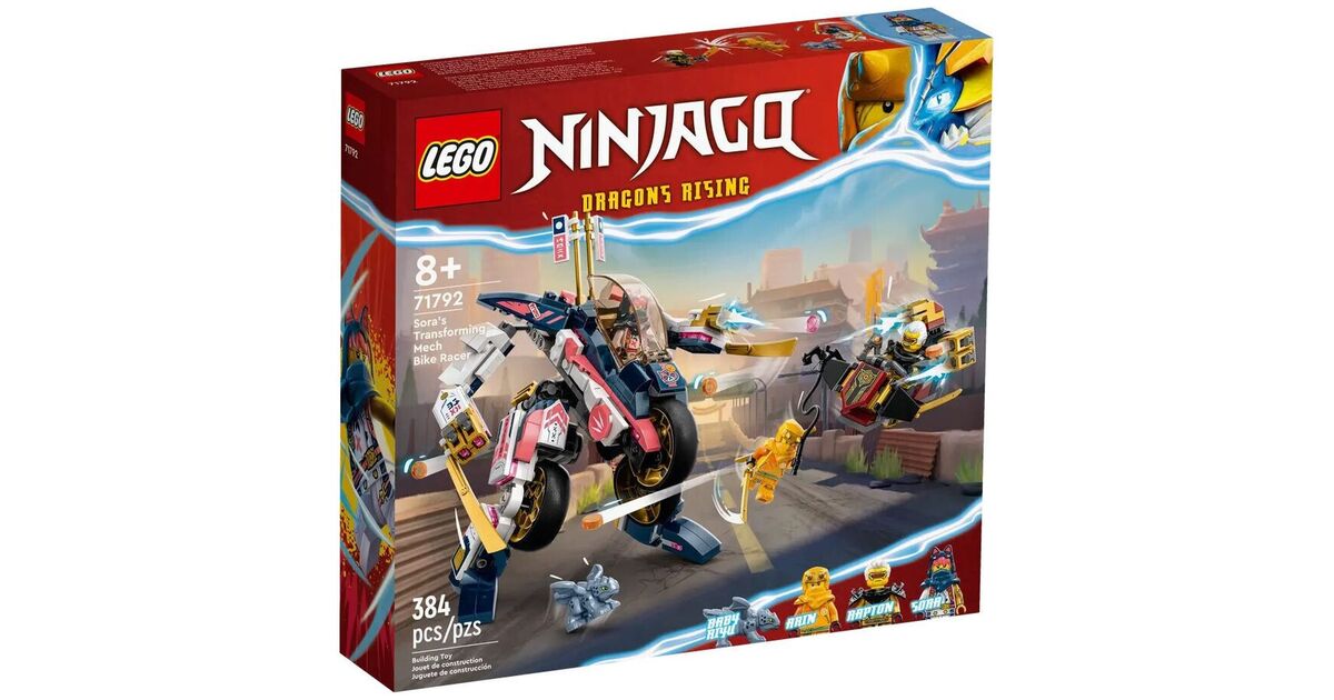 LEGO® NINJAGO®: Sora’s Transforming Mech Bike Racer (71792) Nerdom, Greece