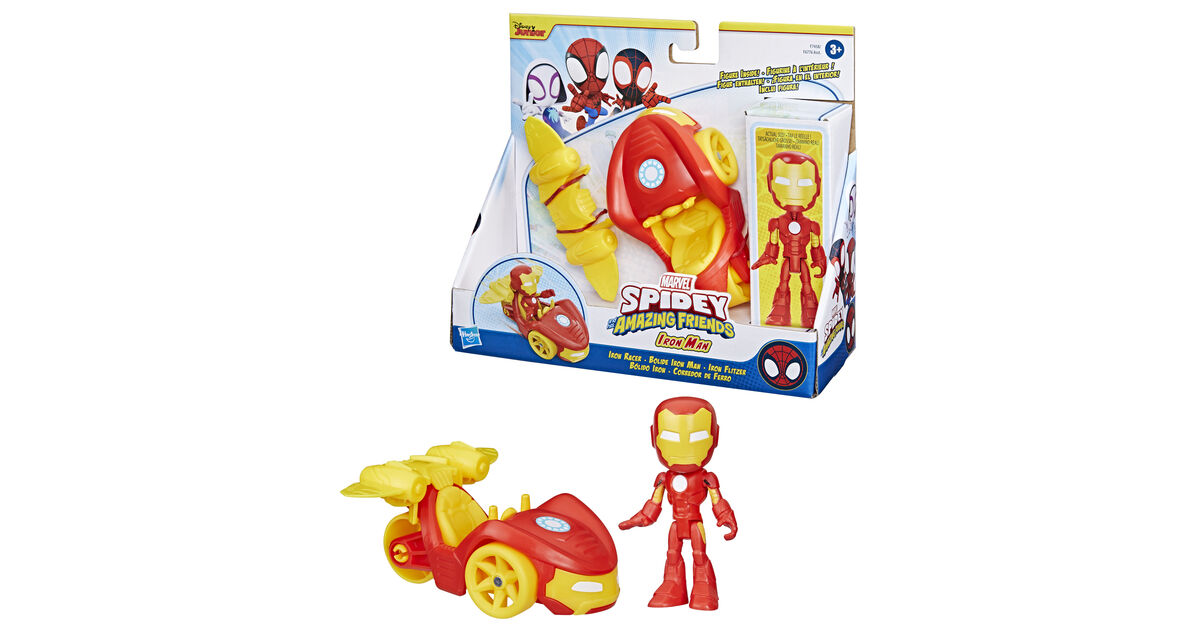 Hasbro Marvel: Spidey and his Amazing Friends - Iron Man Iron Racer ...