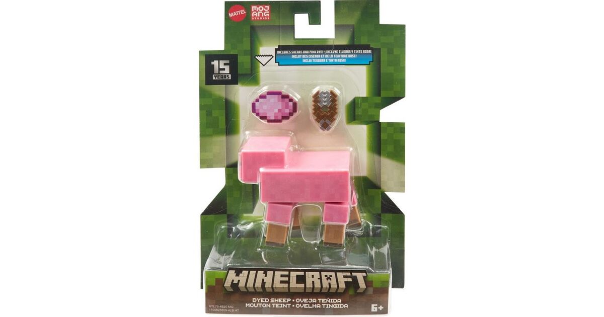 Minecraft - Statuetta Snodata 8cm Con Cubi Di Carta - Assortimento Modello Casuale (Mattel HTL79) - 3