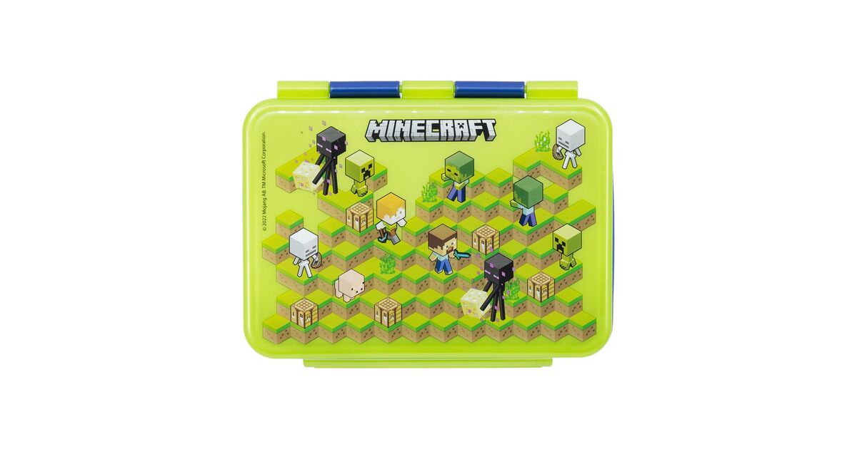 Stor: Minecraft - Isometric Stainless Steel Clamp Rectangular Sandwich Box (1100ml) (40496) Stor: Minecraft - Isometric Stainless Steel Clamp Rectangular Sandwich Box (1100ml) (40496)