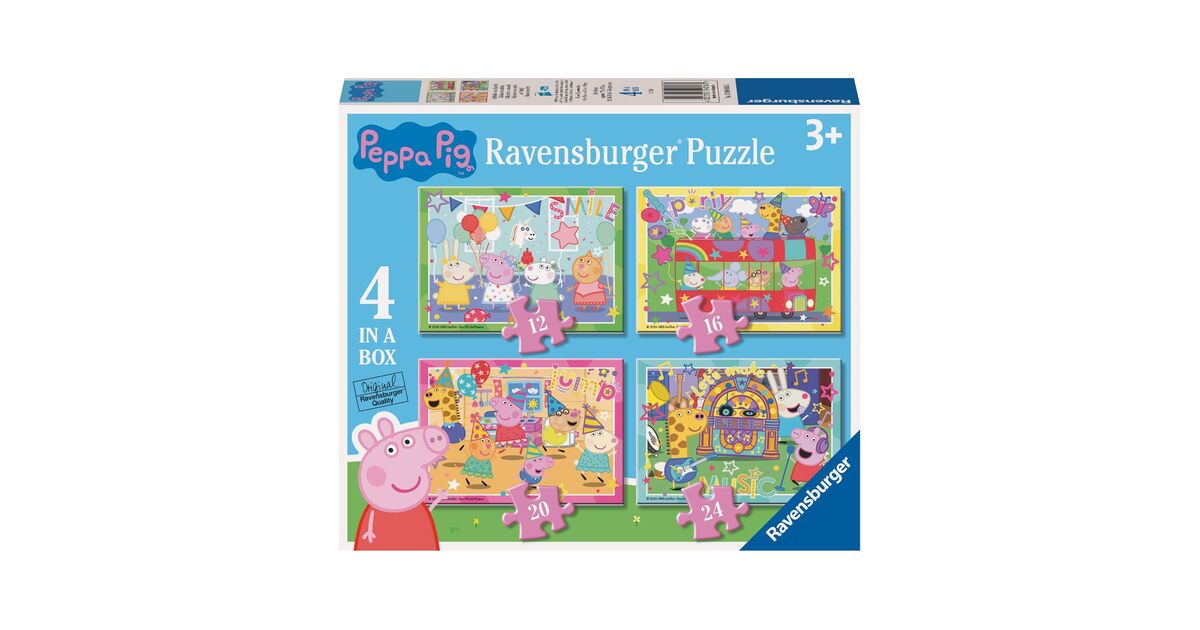 Ravensburger - Peppa Pig - 4 in a Box Jigsaw Puzzle – The Yorkshire Ravensburger - Peppa Pig - 4 in a Box Jigsaw Puzzle – The Yorkshire