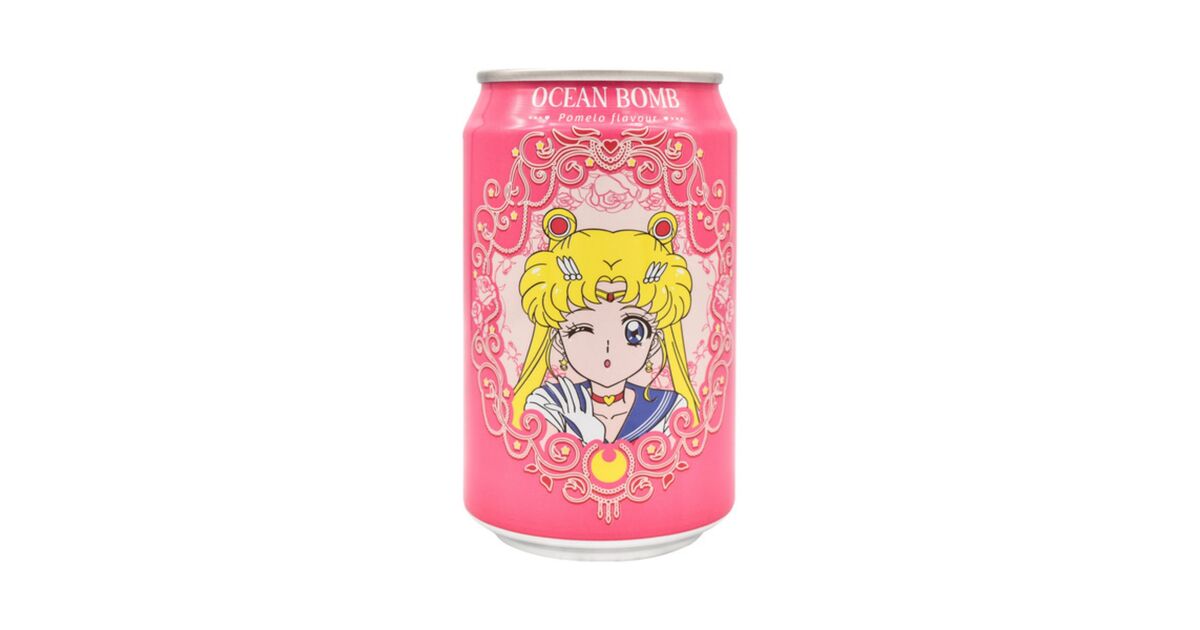 Sailor Moon Ocean Bomb Sparkling Drink Pomelo Flavor Nerdom