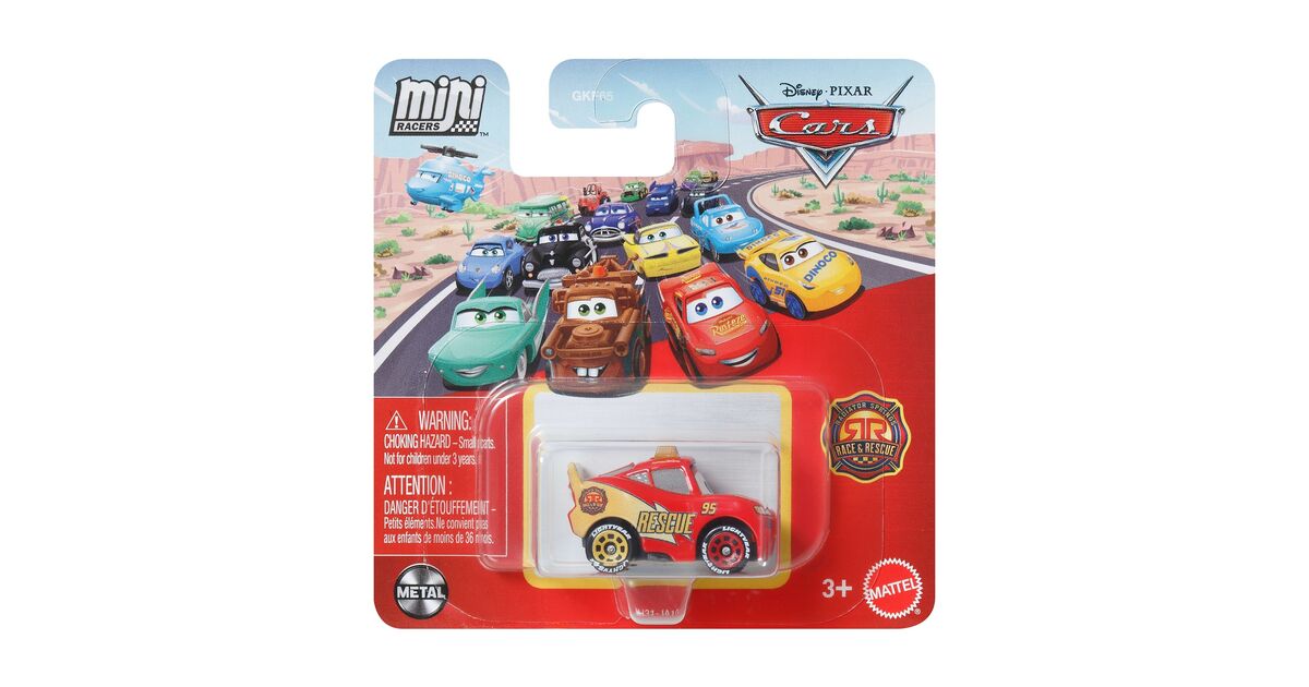 Mattel Disney Cars: Mini Racers Race & Rescue - Lightning McQueen ...