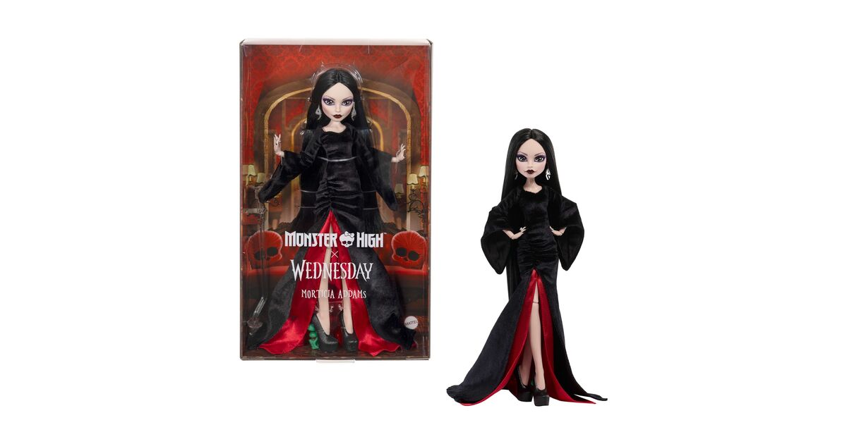 Mattel: Monster High x Wednesday - Morticia Addams Doll (JLK99