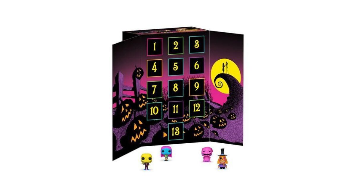 Advent Calendar Funko Pop! Disney Nightmare Before Christmas Blacklight ...