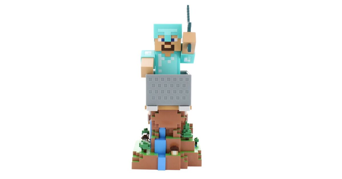 Cable Guys Minecraft Steve in DiamondArmour Phone & Controller