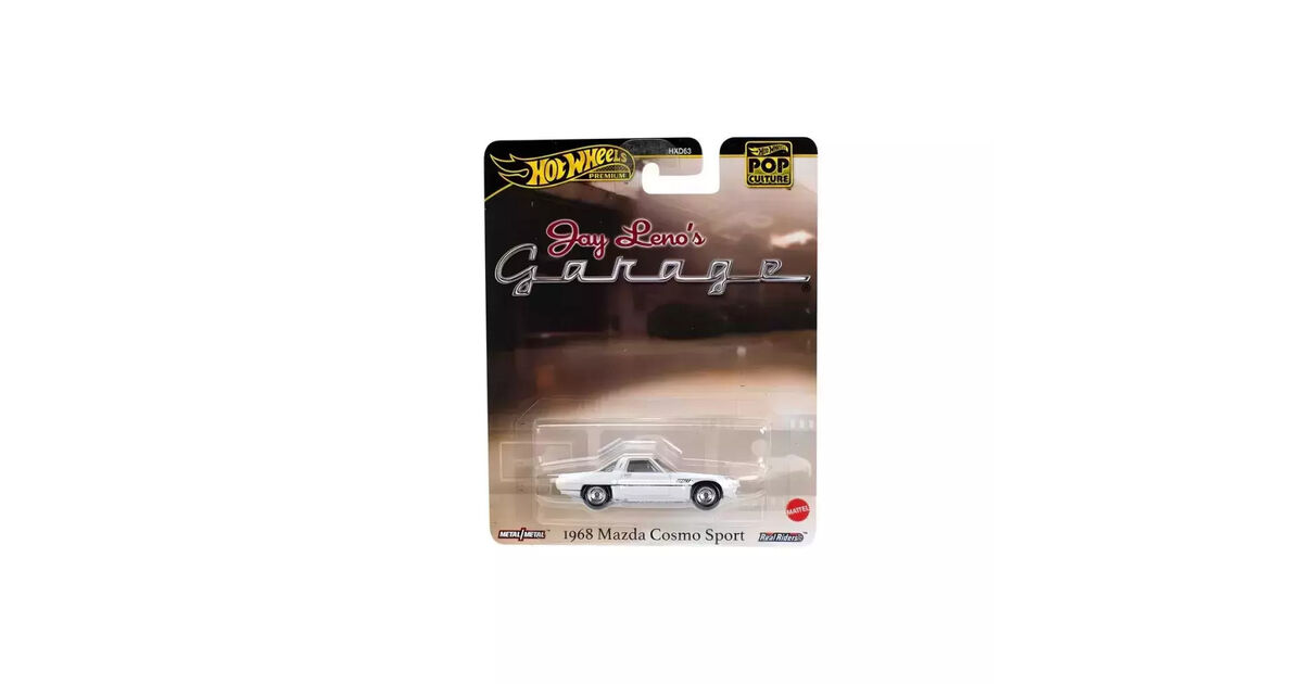 Hot Wheels Mazda Cosmo Sport Jay Lenos Garage HW Pop Culture 1968 weiß 1:64