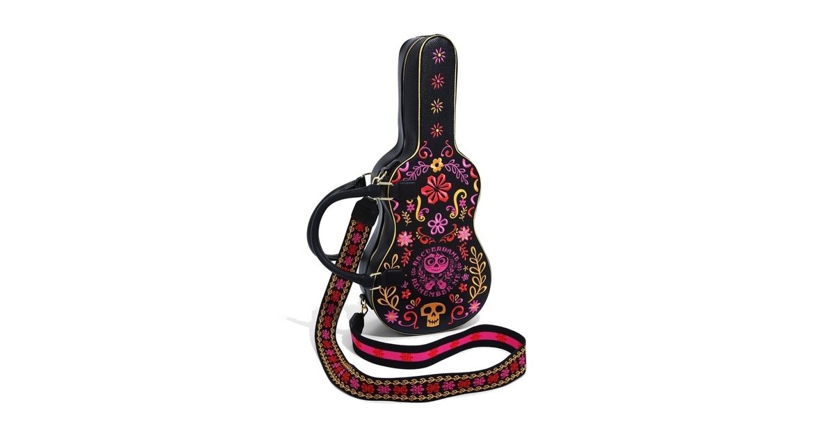 Loungefly Disney Pixar Coco Guitar Case Crossbody Bag