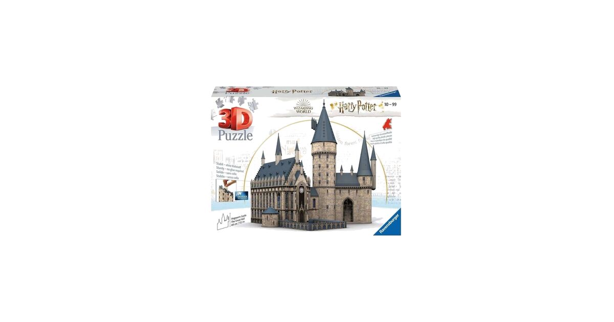 Harry Potter 3D Puzzle Hogwarts Castle Great Hall Nerdom