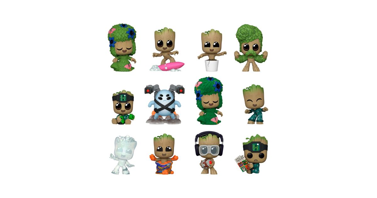 Funko Mystery Mini – Marvel – Gardiens De La Galaxie – 1 Figurine Surprise Sur 12 – Groot En Grenouillère – Mini-vinyle 9 Cm – Cadeau Fan TV
