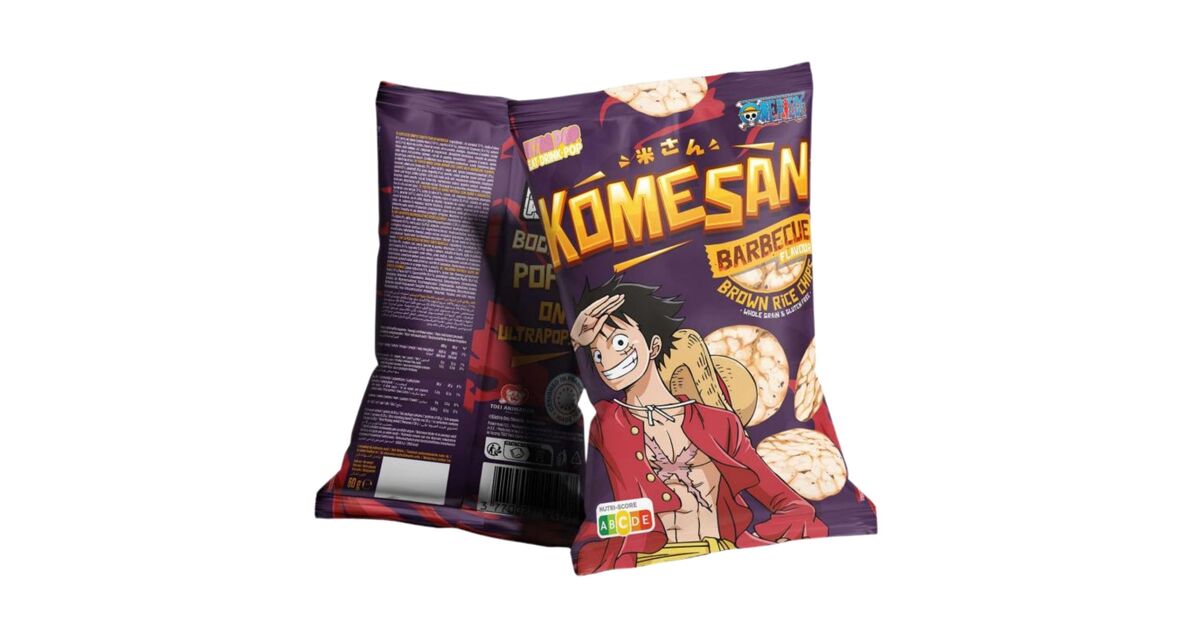 Πατατάκια Komesan Rice Chips Luffy | Nerdom