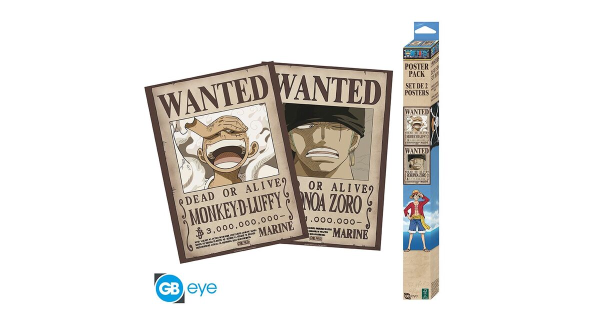 One Piece Luffy And Zoro Wanted Poster | Nerdom, Greece