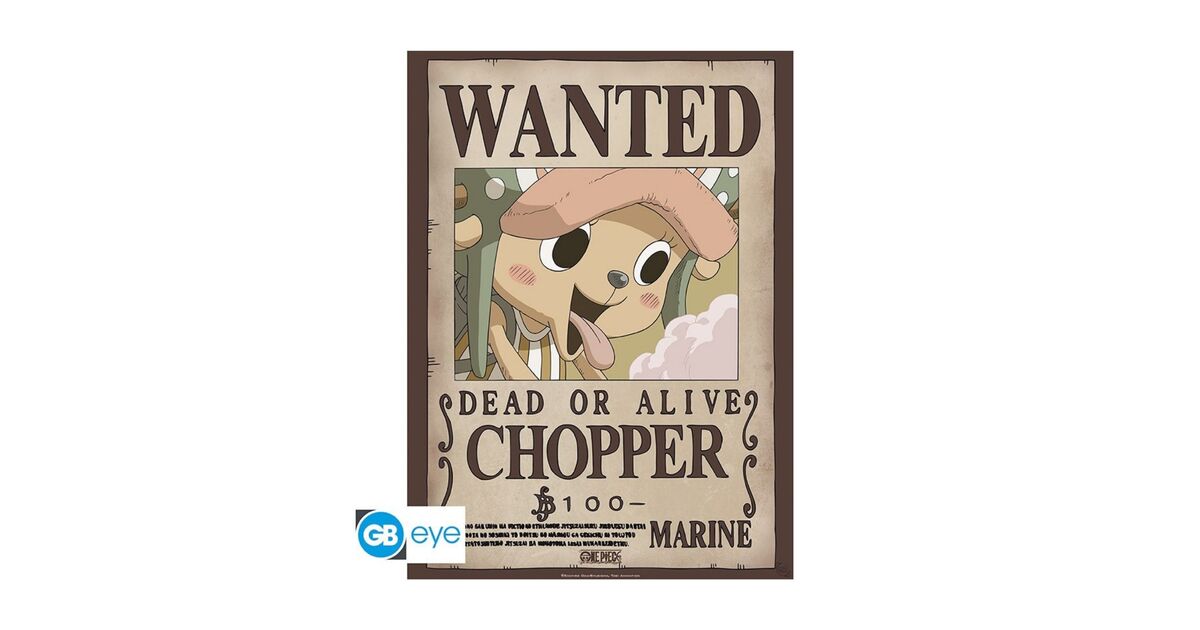 One Piece Chopper Wanted Poster Nerdom, Greece