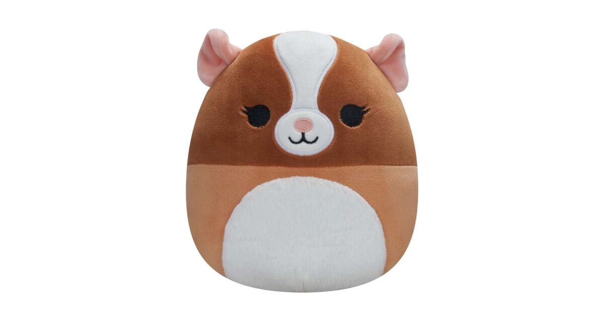 Λούτρινο Squishmallow Garett The Brown & White Guinea Pig 16380 Nerdom
