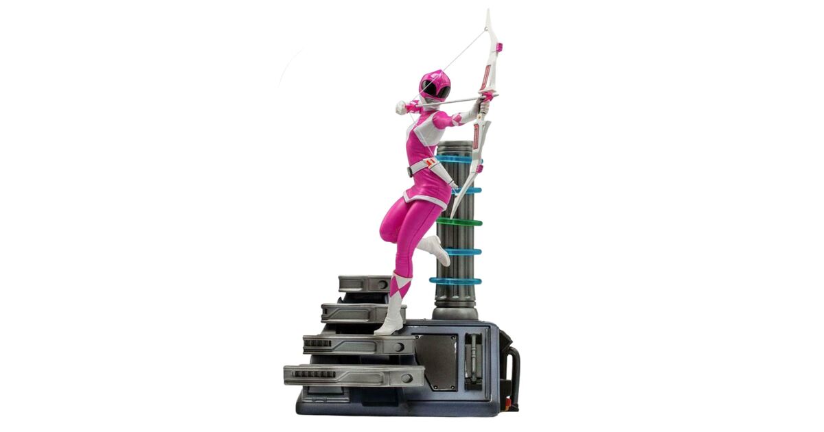 Pink Ranger Statue Iron Studios BDS: Power Rangers - Pink Ranger Art Scale Statue (1/10 ...