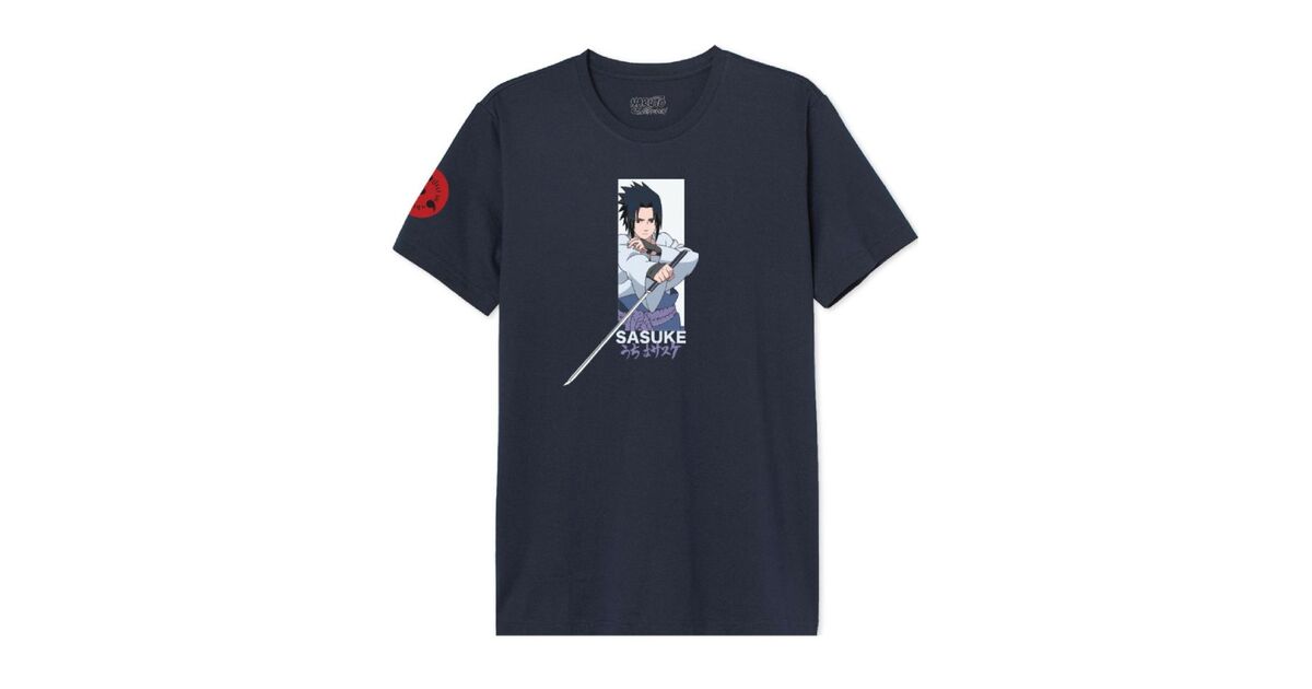 Naruto Sasuke Backprint T-shirt | Nerdom, Greece
