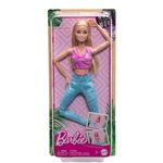 Product Κούκλα Mattel Barbie: Made to Move - Blonde Fashion Doll Wearing Removable Sports Top  Pants (HRH27) thumbnail image