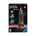 Product Ravensburger 3D Puzzle: Empire State Building With Lights (216pcs) (12566) thumbnail image