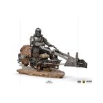 Product Iron Studios Deluxe: The Mandalorian - Mando on Speederbike Art Scale Statue (1/10) (LUCSWR48721-10) thumbnail image