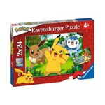 Product Παζλ Ravensburger Puzzle: Pokemon Pikachu and Pals (2x24pcs) (05668) thumbnail image