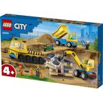 Product LEGO® City: Φορτηγά Οικοδομικών Υλικών και Γερανός με Μπάλα Κατεδάφισης (60391) thumbnail image