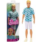 Product Mattel Barbie Ken Doll - Fashionistas #211 Blond Hair Doll Wearing Cactus Tee and White Shorts with Sneakers (HJT10) thumbnail image