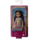 Product Mattel Barbie Club Chelsea Mini Girl Doll - Small Doll with Black Hair in Pigtails Wearing Removable Plaid Dress Pink Shoes (HKD91) thumbnail image