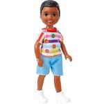 Product Mattel Barbie Club Chelsea Mini Doll - Small Dark Skin Boy Doll Wearing Removable Romper  Shoes with Brown Hair (HNY58) thumbnail image