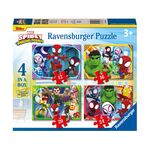 Product Παζλ Ravensburger Marvel Puzzle: Spidey and his Amazing Friends - It's Spidey Time! (4in1) (12001064) thumbnail image