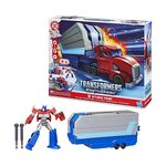 Product Φιγούρα Δράσης Hasbro Transformers Truck to Playset: Earthspark - Optimus Prime Battle Trailer (G0750) thumbnail image