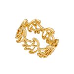 Product Disney Couture Lion King 14kt Gold-Plated Simba Outline Ring thumbnail image